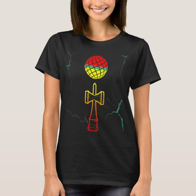 Cracked Sphere Kendama Skill Toy T-Shirt (Vorderseite)