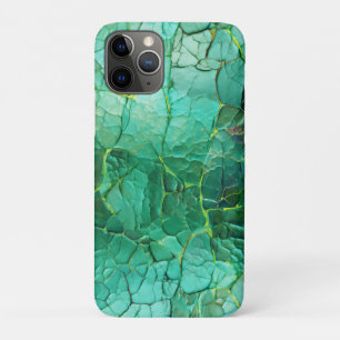 Cracked Texture in Shades Green und Türkis Case-Mate iPhone Hülle