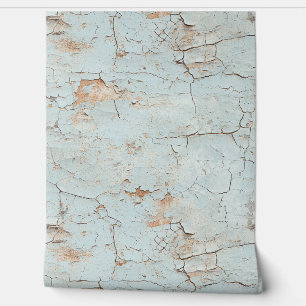 Cracked Textured Painted Stucco Wall Tapete