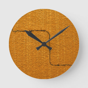 Cracked Wall Textur Runde Wanduhr