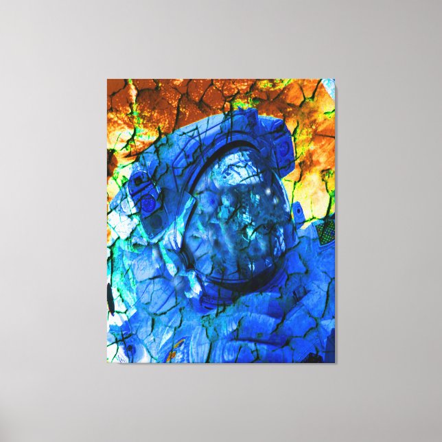 Cracker Astronaut Leinwanddruck (Vorderseite)