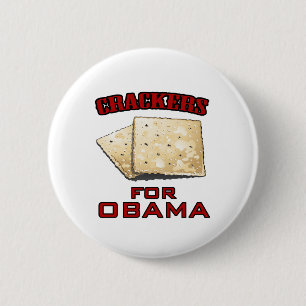 Cracker für Obama - besonders angefertigt Button