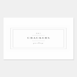 Crackers Food Label Aufkleber