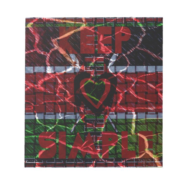 Crackfahne: Einfach Behalten - kenianische Widerst Notizblock (Vorderseite)