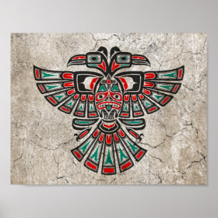 Crackhaida Two Heart Spirit Bird Poster