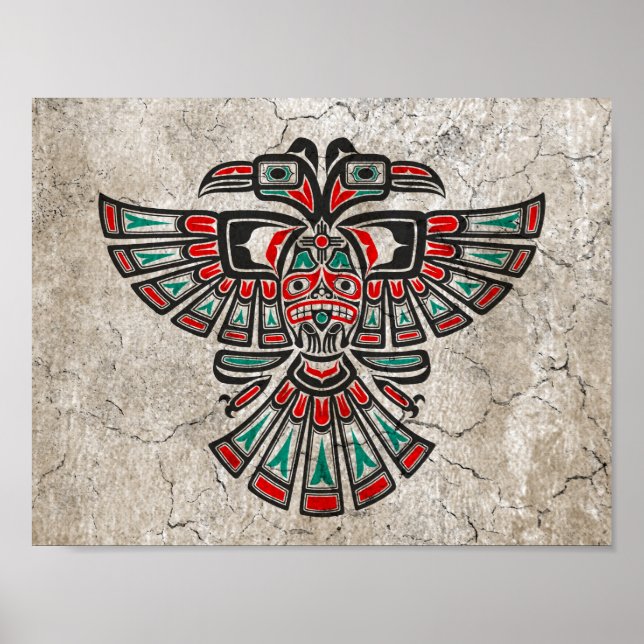 Crackhaida Two Heart Spirit Bird Poster (Vorne)