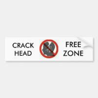 crackhead Freihafengebiet bumber Aufkleber
