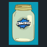 Crackle in a Jar - Comic Pop Art Design Fotodruck<br><div class="desc">Mit diesem Crackle-Design im Stil eines Comic fügen Sie Ihren Gegenständen einen Energiesturm hinzu. Ideal für die Fans von Retro-Pop-Kunst und spielerischer Grafik.</div>