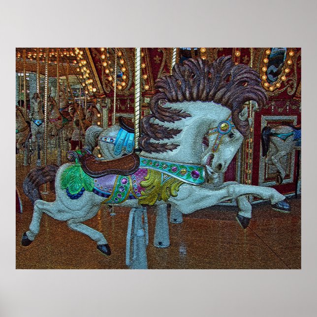 Crackle Merry-Go-Round Horse Poster (Vorne)