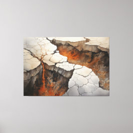 Cracks Earth Dry Climate 2 von 4 Leinwanddruck