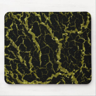 Cracks Space Lava - Glitzer Gold Mousepad