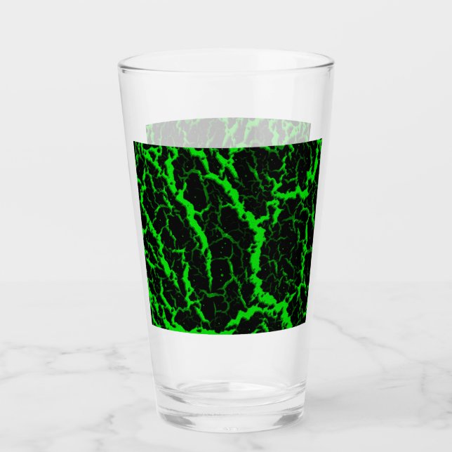 Cracks Space Lava - Green Glas (Vorderseite)