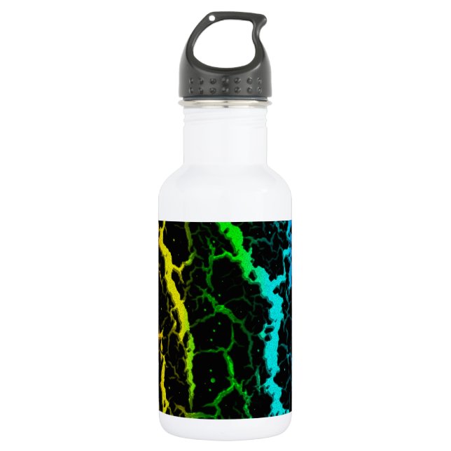 Cracks Space Lava - Light Spectrum Edelstahlflasche (Vorderseite)