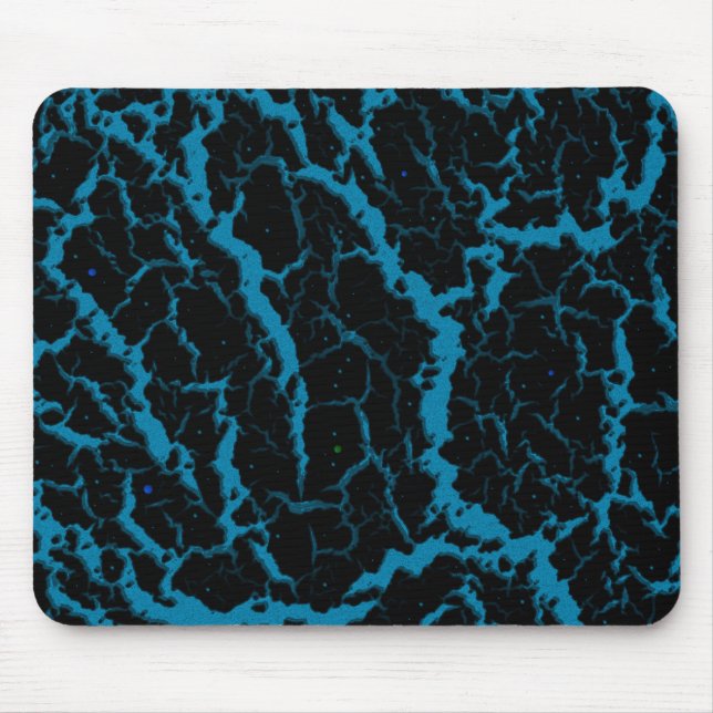 Cracks Space Lava - Sky Blue Mousepad (Vorne)