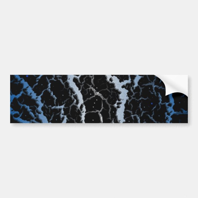 Crackspace Lava - Blau/Weiß Autoaufkleber (Vorne)