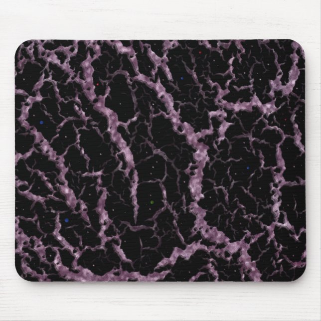 CrackSpace Lava - Glitzer Pink Mousepad (Vorne)