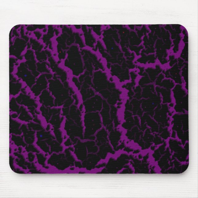 Crackspace Lava - Lila Mousepad (Vorne)