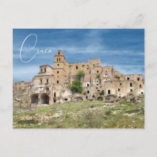Craco Ghost Town Basilicata Italien Postkarte
