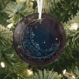 Craete Your Own Magic Filigree Moon Ornament Aus Glas