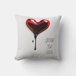Craffiti Liebe herz art Deko stencil Throw Kissen