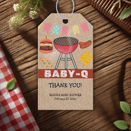 Craft Baby Q Grill Babydusche Geschenkanhänger