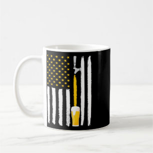 Craft Beer Amerikanische Flagge USA 4. Juli Brauer Kaffeetasse