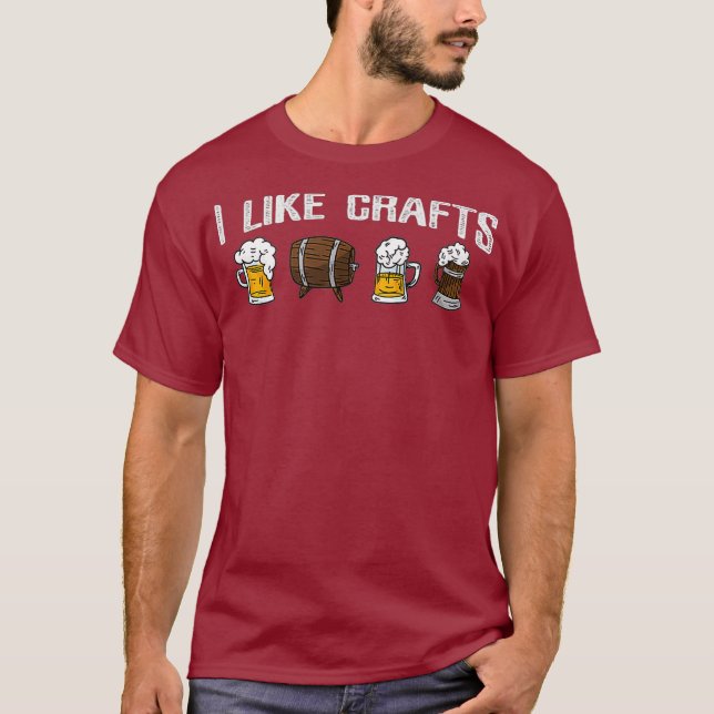 Craft Beer Funny Beer Drinker T-Shirt (Vorderseite)