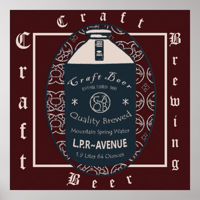 Craft Beer Growler Poster (Vorne)