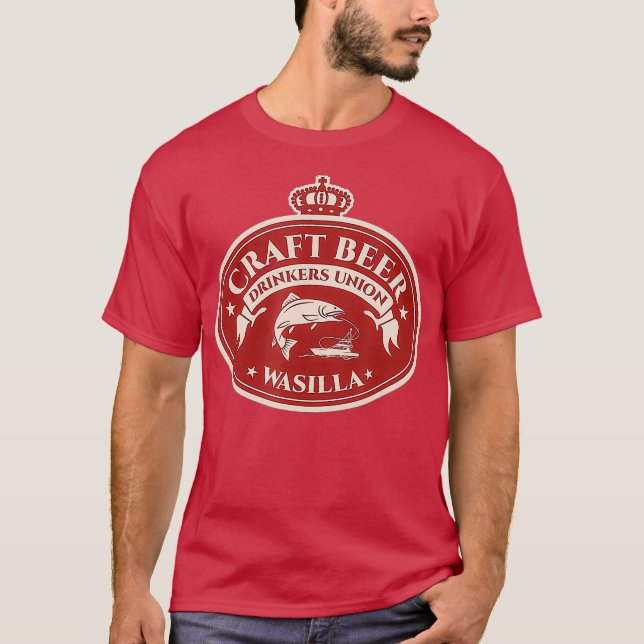 Craft Beer Lovers Wasilla Alaska T-Shirt (Vorderseite)