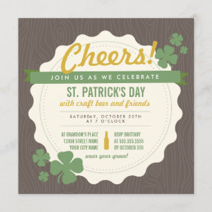 Craft Beer St. Patrick's Day Einladung