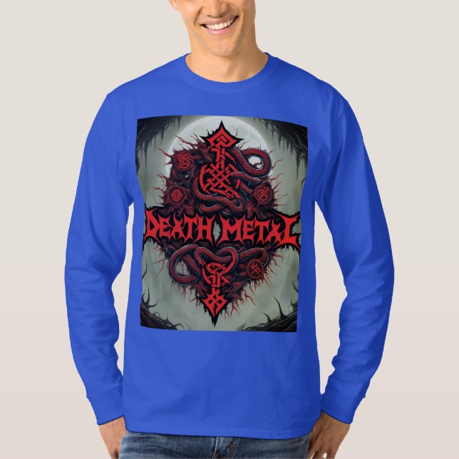 Craft ein Death Metal Logo mit alten Runen T-Shirt (Vorderseite)