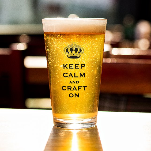 CRAFT ersetzen, Name | Trendy Behalt Calm Pint Glas (Von Creator hochgeladen)