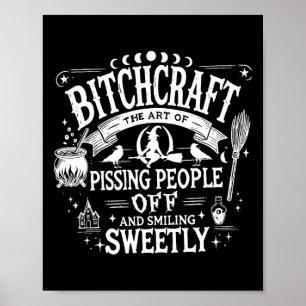 Craft Funny Hexe Hexerei Spooky Season Happy Hallo Poster