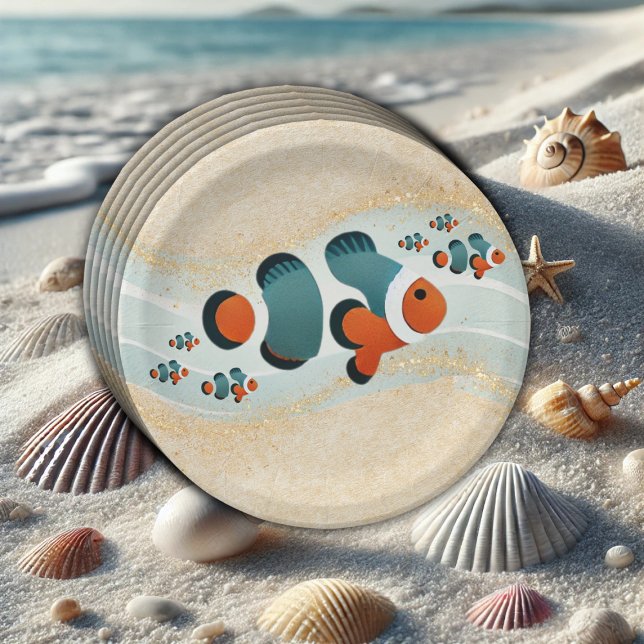 Craft Glitzer Clown Fisch Nemo Kinderdusche Pappteller (Von Creator hochgeladen)