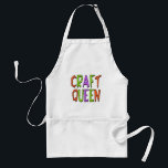 Craft Queen Schürze<br><div class="desc">Sind Sie die Craft Queen in Ihrem Haus oder Ihrer Nachbarschaft? Wenn ja,  werden Sie dieses großartige Design auf einem Zubehör oder Shirt Liebe. Ein tolles Geschenk auch für andere handwerkliche Königinnen!</div>