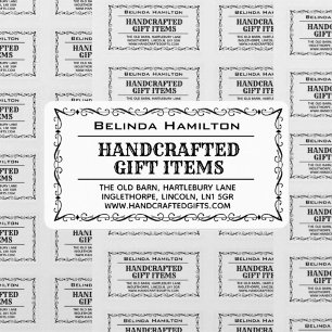 Crafter Product Name & Beschreibung on a Rectangul Adressaufkleber