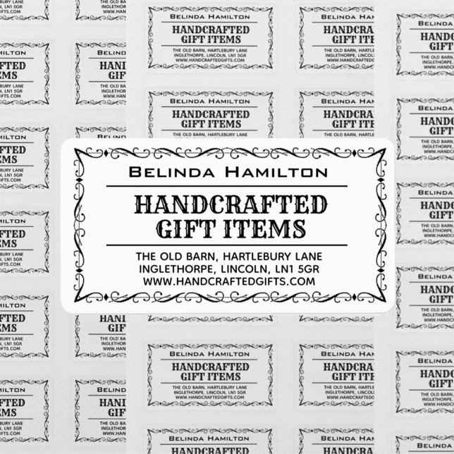 Crafter Product Name & Beschreibung on a Rectangul Adressaufkleber (Von Creator hochgeladen)