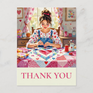 Crafter Quilting Nähen Danke Postkarte