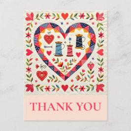 Crafter Quilting Nähen Danke Postkarte