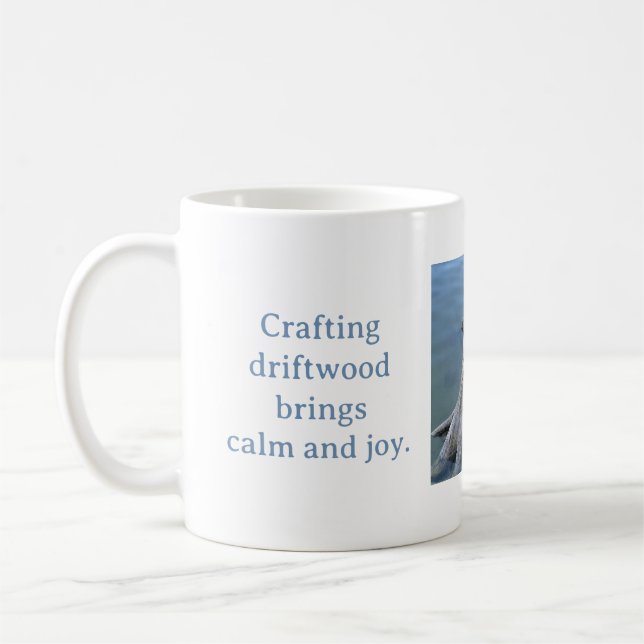 CRAFTING DRIFTWOOD BRINGS CALM AND JOY MUG KAFFEETASSE (Links)