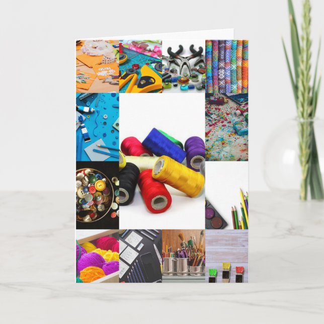 Crafting-Karte Dankeskarte (Vorderseite)