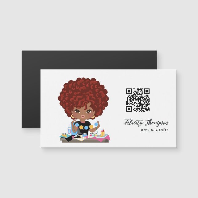 Crafting Queen QR-Code Magnetkarte (Vorne/Hinten)