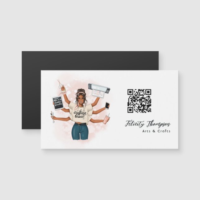 Crafting Queen QR-Code Magnetkarte (Vorne/Hinten)