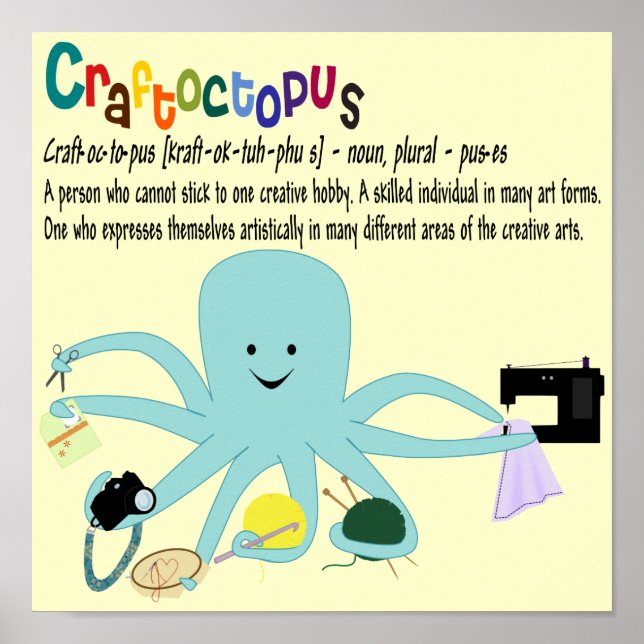 Craftoctopus Print Poster (Vorne)