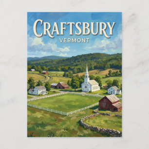 Craftsbury Common Vermont Postkarte