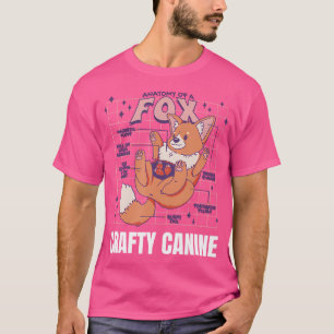 Crafty Canine Niedlich Foxs vorhanden T-Shirt