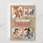 Crafty Christmas Holiday Foto Card Feiertagskarte<br><div class="desc">Feiern Sie die Saison mit dieser modernen und stilvollen Urlaubskarte von Berry Berry Sweet. Besuchen Sie unseren Design-Showroom im WWW.BERRYBERRYSWEET.COM</div>