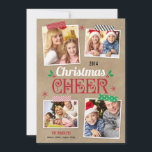 Crafty Christmas Holiday Foto Card Feiertagskarte<br><div class="desc">Feiern Sie die Saison mit dieser modernen und stilvollen Urlaubskarte von Berry Berry Sweet. Besuchen Sie unseren Design-Showroom unter WWW.BERRYBERRYSWEET.COM</div>