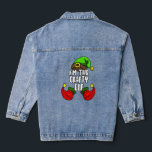 Crafty Elf Matching Family Group Weihnachts-Party  Jeansjacke<br><div class="desc">Crafty Elf Matching Familie Gruppe Weihnachten Party Pajama.</div>
