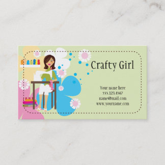 Crafty Girl Business Card Visitenkarte